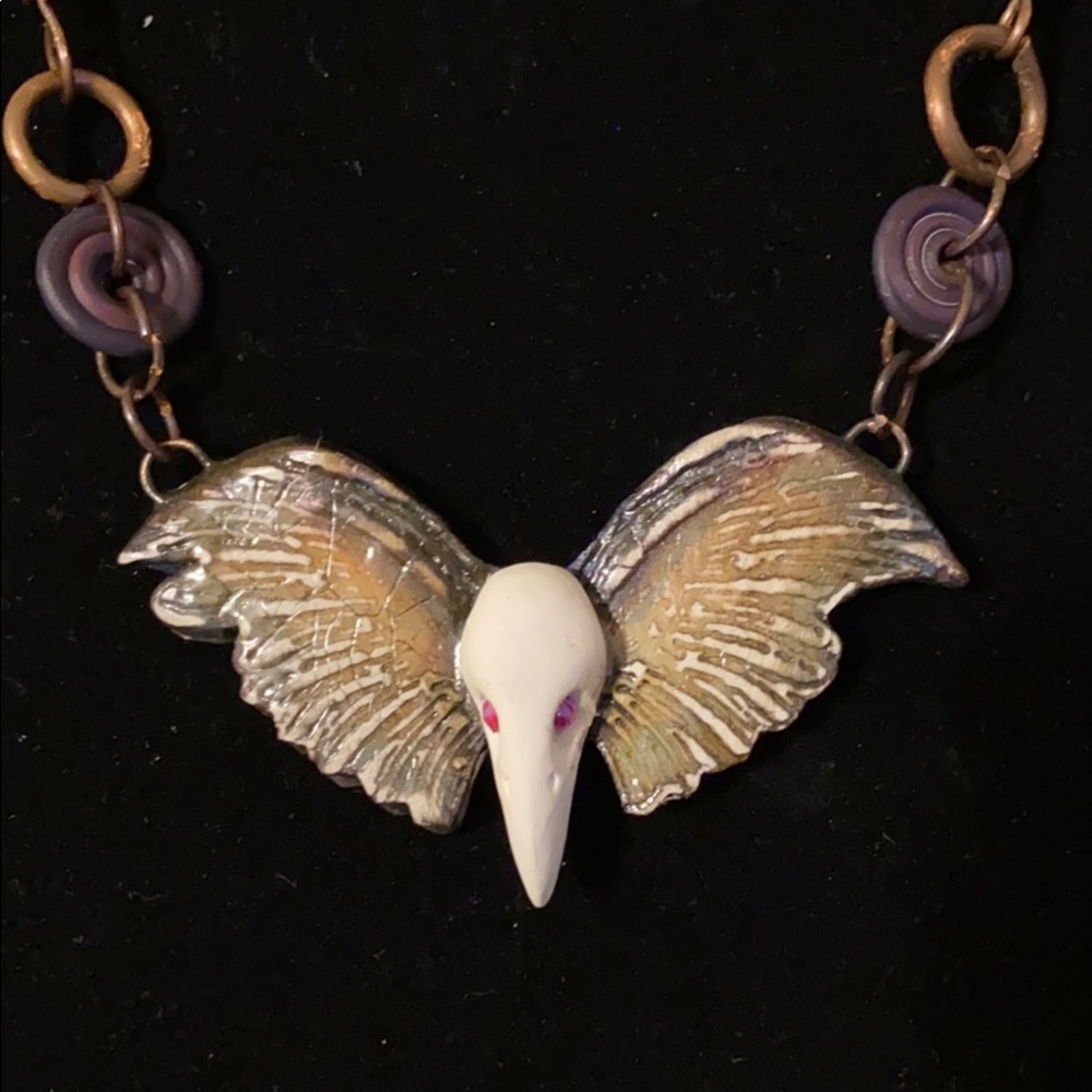 Goth raven skull angel - Picture 3 of 9